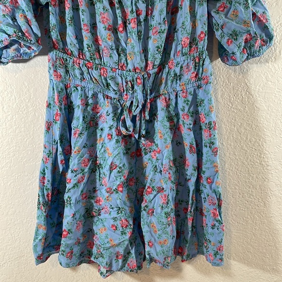 BEBOP Juniors Womens Floral Elbow Sleeves Romper Medium Size Medium - Picture 4 of 10